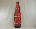 Molson Special Dry Beer Bottle-Shaped Cardboard Sign Evolution Label 9.7... - $28.84