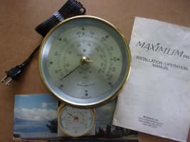 Maximum Maestro Analog Wind Speed Instrument read-out display, Brass, ma... - $3,595.98 MXN