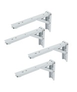 uxcell 4pcs Right Angle Spring Loaded Folding Support Shelf Bracket 8&quot; L... - $33.99