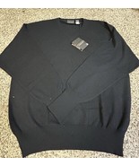 FORTE Cashmere V-Neck Sweater - Black - Men&#39;s XL - MSRP $230 - $79.15