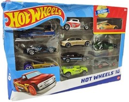 Hot Wheels Cars 10-pack Gift Set Dented Packaging - £5.52 GBP