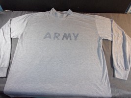 Gray Army Ipfu Reflective Long Sleeve Physical Training Pt Shirt 2XL Rare Size - £15.82 GBP