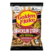 Golden Flake Fried Pork Cracklin Strips Mildly Seasoned with Red Pepper-... - $21.73+