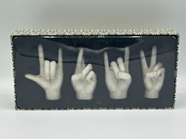 Vintage TMS Vitruvian Resin Hand Figurine Sign Language 4.5&quot; Sculpture P... - $118.80
