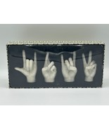 Vintage TMS Vitruvian Resin Hand Figurine Sign Language 4.5&quot; Sculpture P... - $2,234.76 MXN