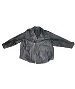 VTG Classic Harley-Davidson Black Leather Motorcycle Moto Biker Jacket M... - $142.50
