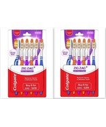 2 x Colgate ZigZag Toothbrush Pack of 6 Toothbrushes Assorted Color New ... - $291.46 MXN