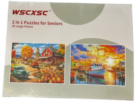 WSCXSC 2 in 1 Puzzles for Seniors - 35 Large Pieces - £13.66 GBP