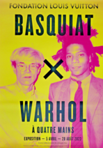 Basquiat X Warhol - Originale Exhibition Poster - Fondotinta Vuitton Parigi - - $374.82