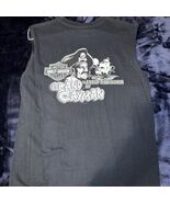Harley Davidson Black Sleeveless T-Shirt Grand Cayman Pirate - $16.82