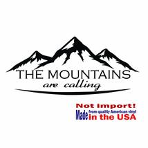 Mountains Are Calling Adventure Awaits Wall Decal - Inspriational Quotes Mountai - £77.87 GBP