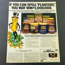 VTG Retro 1984 Collect Letters Spell &quot;Planters&quot; Peanuts Win $1,000,000 A... - $18.95