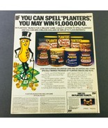 VTG Retro 1984 Collect Letters Spell &quot;Planters&quot; Peanuts Win $1,000,000 A... - £15.18 GBP