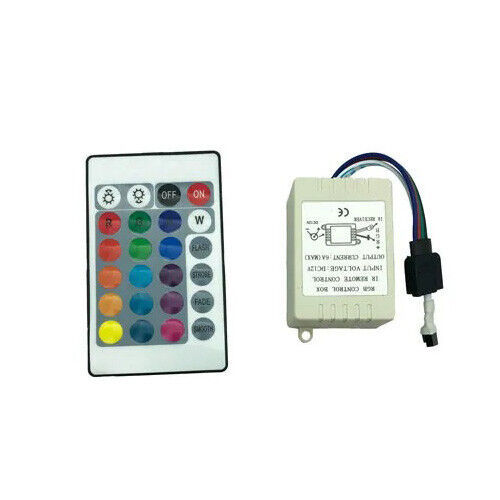 Wireless RGB IR Controller with Remote Control 12V 6A for LED Strips - $14.80