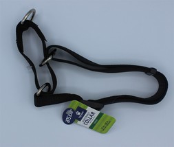 Top Paw Martingale Nylon Dog Collar Large Neck Sizer 17&quot;-24&quot; Black - £9.15 GBP