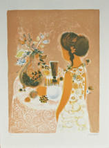 &quot;Still Life With Flowers&quot; by Frederic Menguy Signed Artist&#39;s Proof EA Lithograph - £363.89 GBP