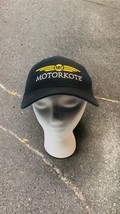 Motorkote Logo Black Yellow Meshback Adjustable Snapback Baseball Hat - $23.25
