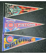 Lot 3x DETROIT PISTONS Motor City Basketball WinCraft Pennant Full Size ... - £21.86 GBP