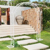 Extra Sturdy Metal Arbor Wedding Arch Garden Trellis Pergola Stand Backdrop Deco - £108.55 GBP