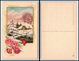 Belgium Postcard - Winter Scene Greetings &quot;8&quot; Fq - £2.22 GBP