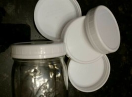 Wide-Mouth Canning jar Plastic Storage Caps / Lids,Reusable  8-Count  - £3.88 GBP