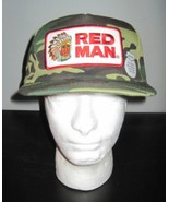 Vintage 1980s REDMAN Red Man Chewing Tobacco Camo Camouflage Trucker Pat... - $1,903.95 MXN