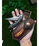 Vg10 Damascus Hunting Knife Folding Pocket Knife Survival Ball Bearing O... - $1,705.02 MXN
