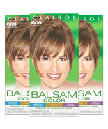 Pack of (3) New Clairol Balsam Permanent Hair Color, 608 Light Brown - $34.97 CAD