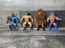 Vintage 1985 Motu He-Man Masters Of The Universe Lot 4 Loose Action Figures - £21.45 GBP