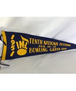 Vintage 1951 IML Music Festival Felt Pennant Advertising Bowling Green Ohio - £19.11 GBP