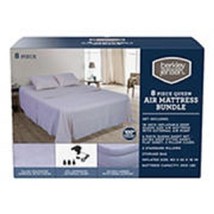 Berkley Jensen 8 Piece Queen Air Mattress Bundle - Gray NO SHIP TO CA - £102.86 GBP