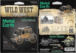 Wild West Stagecoach Metal Earth Steel Model Kit NEW SEALED #MMS189 - £15.08 GBP