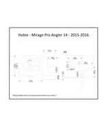 2015-2016 Hobie Mirage Pro Angler 14 Kayak Boat EVA Foam Teak Deck Floor... - £221.33 GBP