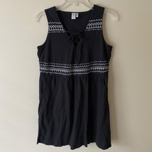 Adventura Sleeveless Organic Cotton Dress black Casual Summer Size small - £23.55 GBP
