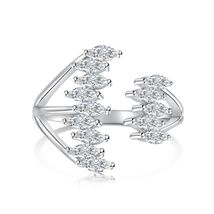 Eternal Brilliance: Special Design 925 Sterling Silver Rhodium-Plated Baguette E - £25.37 GBP