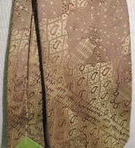 One Wemlon Wembley Neck Tie/Necktie Vintage Gold 57&quot; x 3.75&quot; 60&#39;s or 70&#39;s - $7.37 CAD