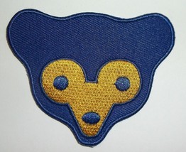 Chicago Cubs Head Embroidered PATCH~2 3/4 x 2 1/4&quot;~Iron or Sew On~MLB~Sh... - $4.17