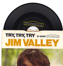 Jim Valley. Try, Try, Try / Invitation. 45 rpm record on Dunhill Label - £14.01 GBP