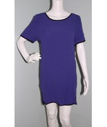 NWT Women&#39;s MADE for Impulse Blue/Black Short Sleeve Shift Dress Sz L Large - €20,42 EUR