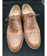 Salvatore Ferragamo Mens 9.5 B Firenze Oxford Brogue Dress Shoes English... - $67.01 CAD