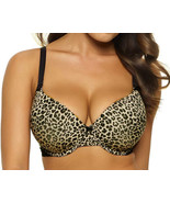 Felina 255455 Gorgeous Contour Bra US Sz 38DDD Animal Print - $38.12