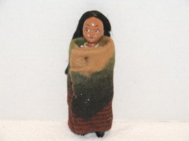 Vintage Native American Indian Girl 7&quot; Doll Guc - £15.73 GBP