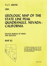 Geologic Map: State Line Peak Quadrangle, Nevada-California - £10.18 GBP