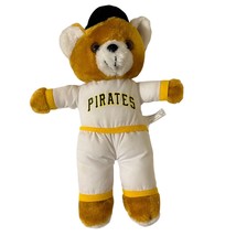 Steven Smith Plush Stuffed Animals Brown Bear Toy With Pittsburgh Pirates Jersey - $12.86