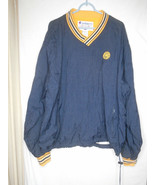  Notre Dame Champion Pullover Water Resistant Jacket blue Yellow Size L  - $69.98