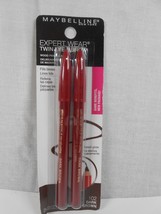 Maybelline Expert Wear Twin Waterproof Brow &amp; Eye Wood Pencil 102 Dark Brown - £7.58 GBP