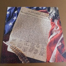 Springbok Jigsaw Puzzle Declaration of Independence Words of Freedom 500 Pieces - $9.75