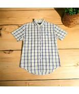 US Polo Assn Shirt Med Multicolor Madras Plaid Button Up Cotton Short Sl... - $264.64 MXN