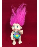 Vintage Applause Troll Doll With Pink Hair 1991 jointed - $5.74
