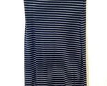 Merona Women Striped Round Neck Short sleeved Knit maxi Dress Navy Blue ... - £10.19 GBP